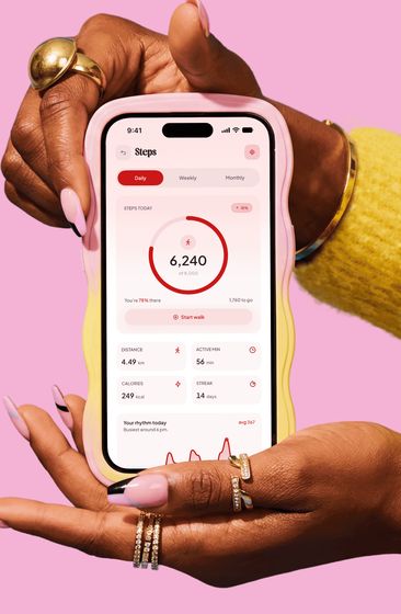 The eluna step goal on an iPhone